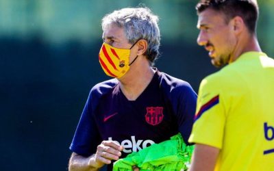 El Barça lanza mascarillas de protección customizadas, los jugadores preguntan cuándo se lanzarán los condones