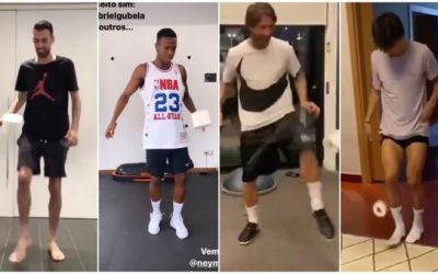 Los jugadores de primera preocupados: han practicado tanto con papel higiénico que ahora no saben jugar con una pelota