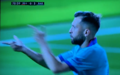 Spiderculé demandará a Jordi Alba por plagio por su celebración en el 0-3