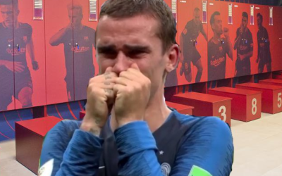 Encuentran a Griezmann llorando de miedo en el vestuario porque Messi se queda