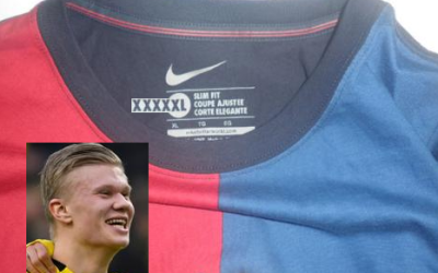 Nike crea la talla XXXXXL por si el Barça ficha a Haaland