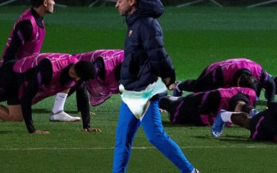 El Barça prepara el partido contra Osasuna con pañales