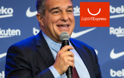 Laporta: «Me llaman Laporti Express, por que me votas para que renueve a Messi y te renuevo a Umtiti»