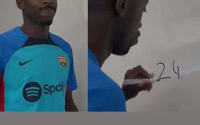 El Barça confirma que Dembelé escribió en la pizarra «las veces que se va a lesionar esta temporada»