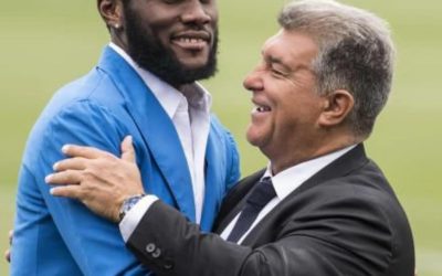 Laporta: «Vas a darlo todo por el Barça y a ganar títulos ¿a «ke si»?