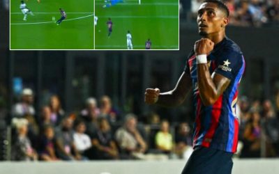 Raphinha mete un golazo por la escuadra y bautiza el tiro como «La Palanquinha»