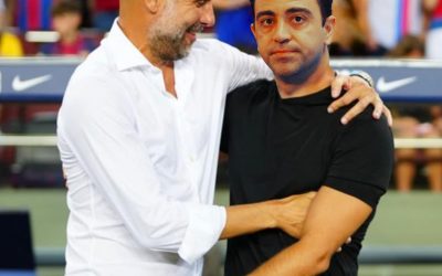 Guardiola a Xavi: «Yo me quedé así de calvo entrenando al Barça, vete preparando jajaja»